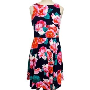 Eliza J Dress 4 Blue Pink Floral B194